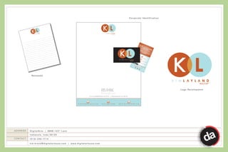 Corporate Identification




            Notepads




                                                                                                                                          Logo Development
                                                                           innovations
                                                             515 N. JEFFERSON, SUITE G | INDIANOLA, IA 50125




ADDRESS   D i g i t a l A r t s | 6 8 9 8 1 2 3 rd L a n e
          Indianola, Iowa 50125
CONTACT   (515) 240-7714

          tim.brend@digitalartsusa.com | www.digitalartsusa.com
 