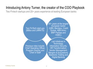 COO Playbook Introduction | PDF