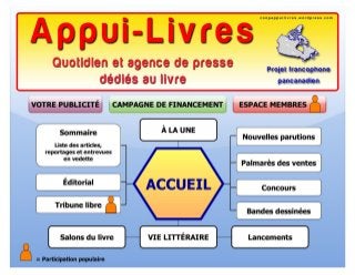 Appui-Livres - Projet de quotidien web québécois du livre