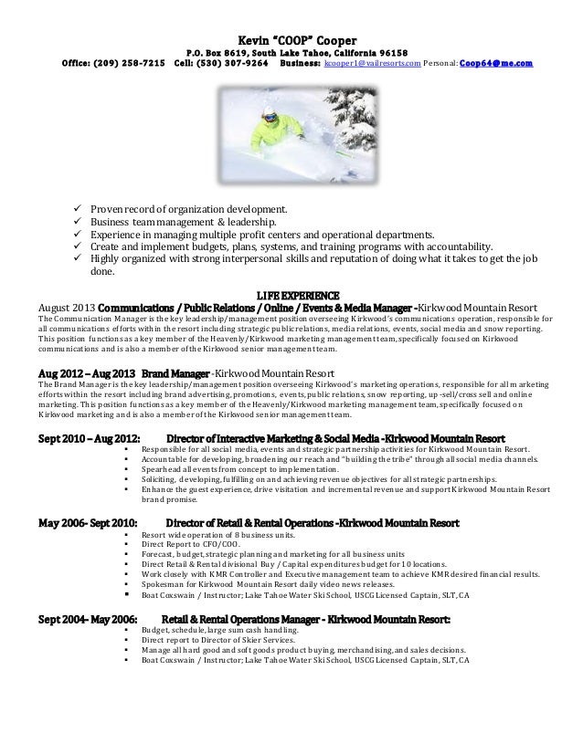 coop resume may 2015
