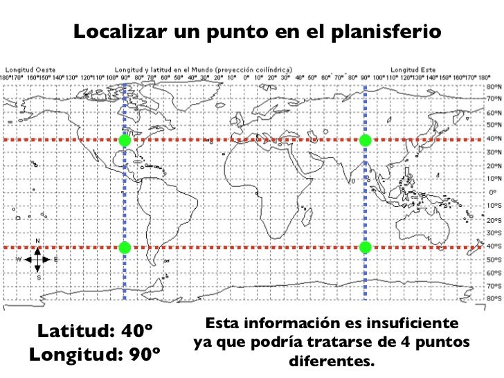 Resultado de imagen para planisferio con coordenadas geogrÃ¡ficas