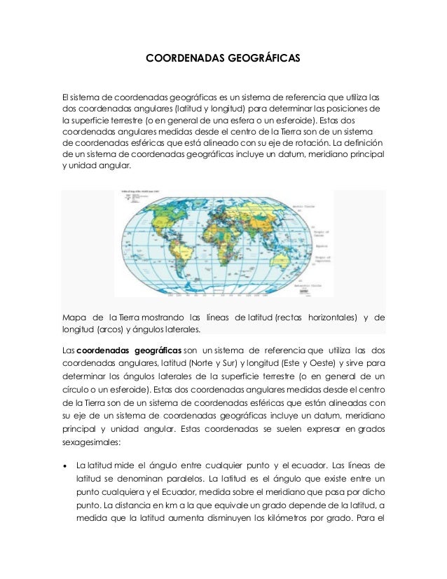 Coordenadas Geograficas