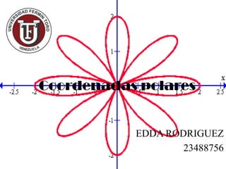 Coordenadas polares
EDDA RODRIGUEZ
23488756
 