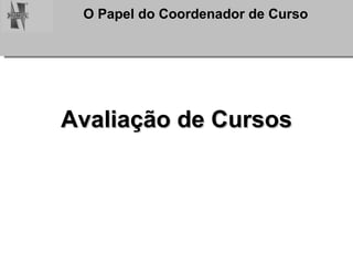 Avaliação de Cursos 
