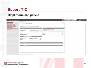 Suport TIC
Omplir formulari petició
Text




                           26
 