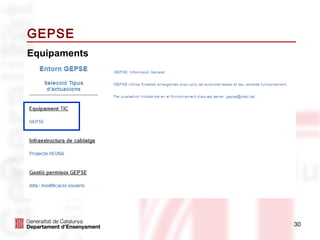 GEPSE
Equipaments




              30
 