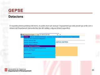 GEPSE
Dotacions




            35
 