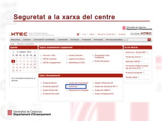 Seguretat a la xarxa del centre
 