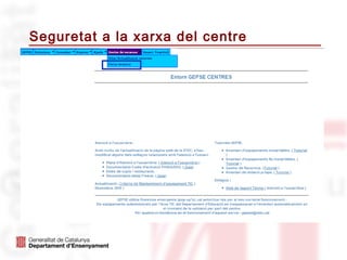 Seguretat a la xarxa del centre
 