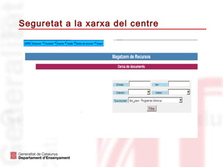 Seguretat a la xarxa del centre
 