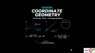 Comprehensive Coordinate Geometry: Distance, Midpoint, and Section ...