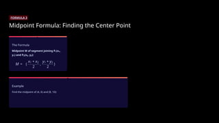 Comprehensive Coordinate Geometry: Distance, Midpoint, and Section ...