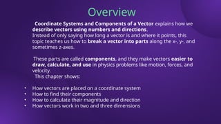 COORDINATE AND VECTOR COMPONENTSss .pptx