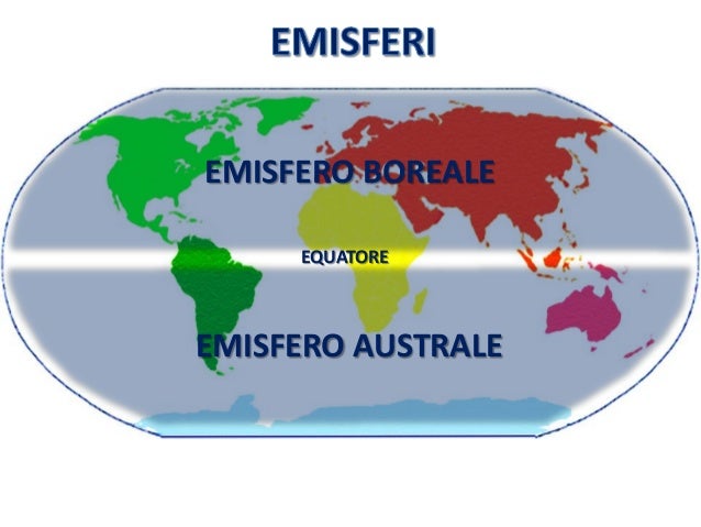 Risultati immagini per emisferi terrestri