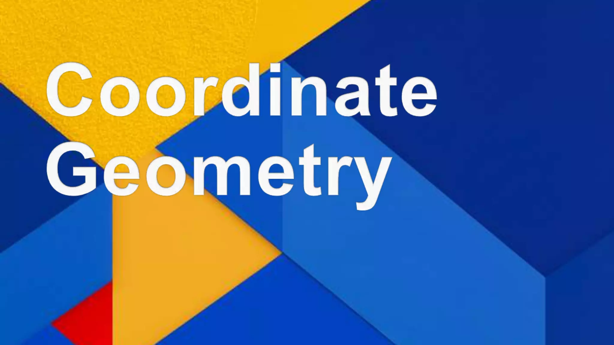 Coordinate geometry | PPT