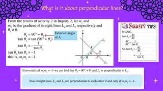 COORDINATE GEOMETRY (7.2 Parallel & Perpendicular Lines).pptx