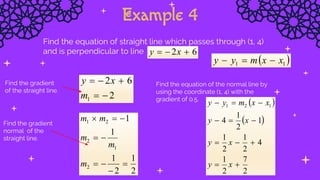 Normal Perpendicular COORDINATE GEOMETRY (7.2 Parallel & Perpendicular Lines).pptx