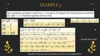 COORDINATE GEOMETRY (7.4 Equations of Loci).pptx
