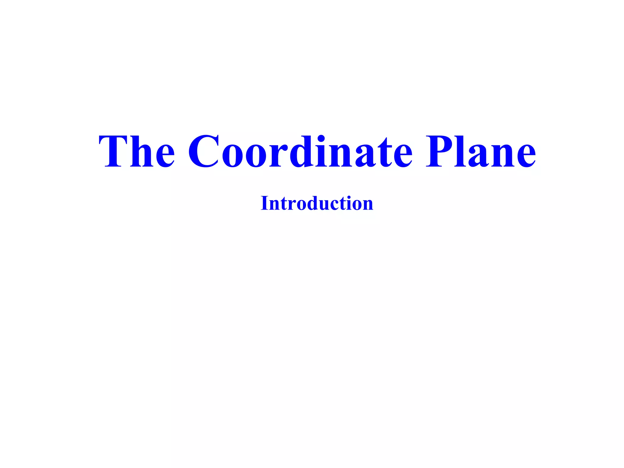 Coordinate plane ppt | PPT | Geography | Science