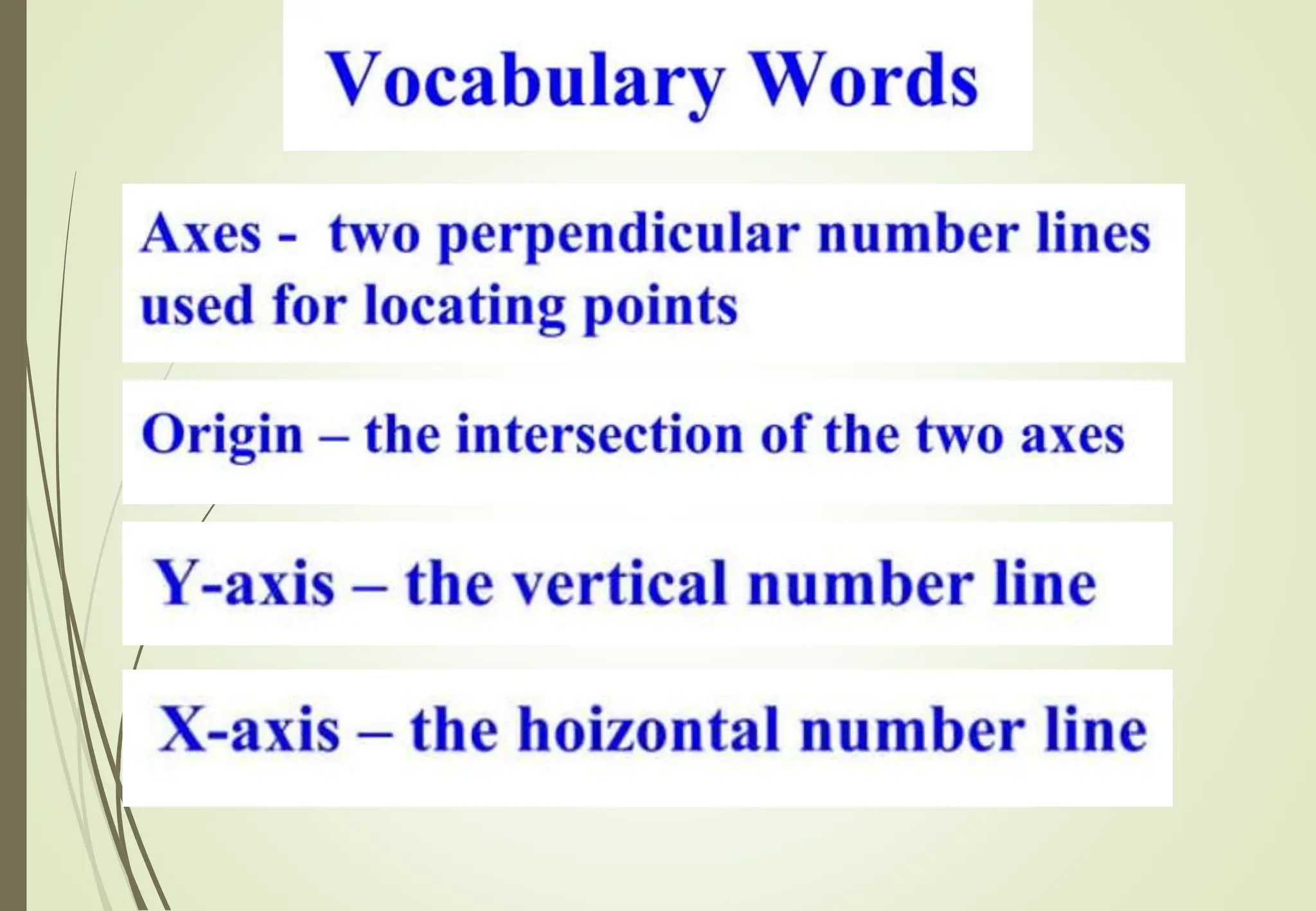Cartesian coordinate system pptx