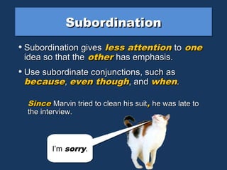 Coordinate subordinate | PPT