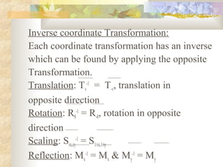 Coordinate transformation | PPT