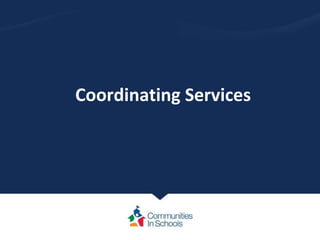 Coordinating Services
 
