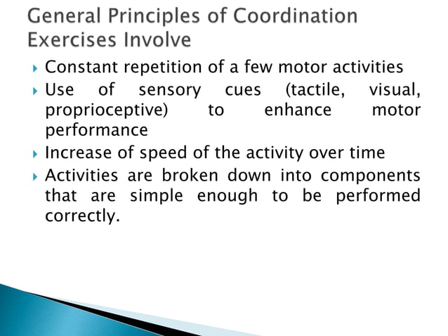Coordination.pptx | Physical Therapy | Wellness