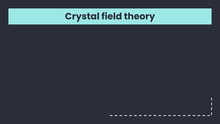 Crystal field theory
 