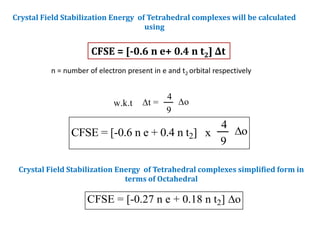 Coordination chemistry-2 | PPTX
