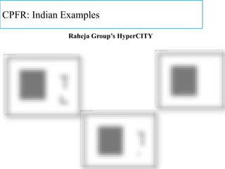 CPFR: Indian Examples
Raheja Group’s HyperCITY
 
