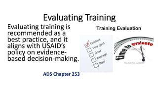 Kirkpatrick's Four-Level Training Evaluation Model