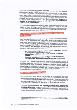 Inria - Contrat d'objectifs et de performance 2015-2019