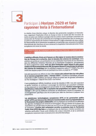 Inria - Contrat d'objectifs et de performance 2015-2019