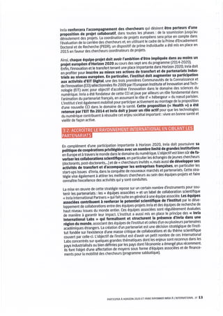 Inria - Contrat d'objectifs et de performance 2015-2019