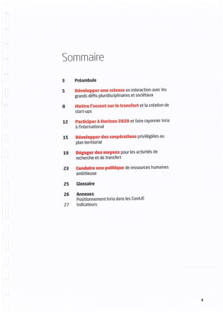 Inria - Contrat d'objectifs et de performance 2015-2019