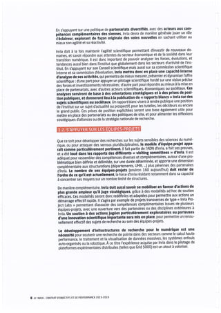 Inria - Contrat d'objectifs et de performance 2015-2019