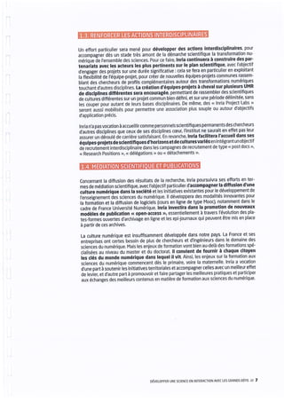 Inria - Contrat d'objectifs et de performance 2015-2019