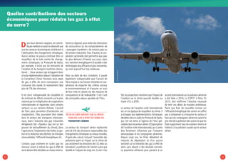 2524
Quelles contributions des secteurs
économiques pour réduire les gaz à effet
de serre ?
Dans leurs derniers rapports, les scienti-
fiques mettent en avant la nécessité que
tous les secteurs économiques contribuent à
l’atténuation des changements climatiques.
Aucun secteur ne pourra continuer être un
resquilleur de la lutte contre les change-
ments climatiques. Le Protocole de Kyoto,
par exemple, n’inclut pas les émissions de
l’aviation et du transport maritime interna-
tional… Deux secteurs qui échappent donc
à toute réglementation depuis l’adoption de
la Convention Climat. Pourtant, leurs rejets
de gaz à effet de serre connaissent une
croissance très rapide. Ils représentent déjà
plus de 7% des émissions.
Il est donc indispensable de compléter et
de renforcer les efforts consentis sur le plan
national par la multiplication de coopérations
internationales et régionales dans certains
secteurs ou sur certains thèmes. L’accord
de Paris peut permettre d’enclencher ces
coopérations. Elles pourraient être créées
dans le secteur des transports internatio-
naux, dans l’industrie des gaz industriels
réfrigérants dits « fluorés » (qui ont un fort
pouvoir de réchauffement du climat), dans
l’agriculture,l’exploitation des forêts,la ges-
tion et la réduction des déchets,les énergies
renouvelables, l’efficacité énergétique, etc.
Certains pays estiment en outre que les
mesures visant à réduire les gaz à effet de
serre doivent être décidées au niveau interna-
tional ou régional,pour éviter des distorsions
de concurrence ou les comportements de
« passagers clandestin » de certains pays ou
de certains industriels.Pour d’autres,la coo-
pération sectorielle doit permettre aux pays
les plus démunis d’investir, eux aussi, dans
leur transition énergétique et d’accéder à des
technologies plus efficaces et plus innovantes,
qui sont aujourd’hui trop coûteuses.
Mais au-delà de leur incitation, il paraît
également indispensable que l’accord de
Paris impose à ces futures initiatives et coo-
pérations de respecter des critères sociaux
et environnementaux et d’assurer un suivi
de leur mise en œuvre via des mesures de
transparence et de redevabilité. C’est l’une
des principales valeurs ajoutées de l’Onu.
ÞÞ Un accord urgent sur la réduc-
tion des gaz à effet de serre du
transport aérien
Le secteur du transport aérien représente
près de 5% des émissions responsables des
changements climatiques au niveau mondial,
d’après des calculs incluant l’ensemble des
pollutions ayant un impact sur le climat (et
pas seulement les émissions de CO2 liées au
kérosène).La pollution de l’aérien a plus que
doublé en l’espace de vingt ans.Si rien n’est
fait,les projections montrent que l’impact de
l’aviation sur le climat pourrait doubler ou
tripler d’ici à 2050.
Le secteur de l’aviation civile internationale
est un cas typique de resquilleur du climat.Il
a échappé aux règlementations climatiques
décidées dans le cadre du Protocole de Kyoto,
qui s’en est remis à l’agence de l’Onu spé-
cialisée dans le secteur aérien (l’Organisation
de l’aviation civile internationale),qui s’avère
être fortement influencée par l’industrie
aéronautique et les compagnies aériennes.
Depuis vingt ans, les États débattent de
mesures de dépollution et d’un accord
sectoriel sur la limitation des gaz à effet de
serre, sans aboutir à des résultats concrets.
La prochaine échéance pour parvenir à un
accord international sur la pollution aérienne
a été fixée à 2016. La COP21 à Paris, fin
2015, doit réaffirmer l’absolue nécessité
de tenir ces délais de manière ambitieuse.
Parce que fixer de nouvelles normes sur
l’efficacité énergétique des avions ne suffira
pas à compenser la croissance du secteur, il
faut que les compagnies aériennes paient le
prix réel de la pollution des avions et que les
États suppriment tous les soutiens directs et
indirects à la pollution causée par le secteur
aérien.
© 2012mike@miley.us
 
