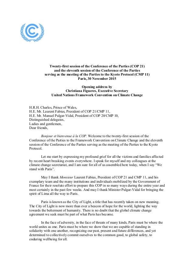 wallpapers Allocution Meaning ouverture officielle de la cop 21 a