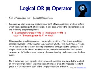 Intro To C++ - Class 13 - Char, Switch, Break, Continue, Logical ...