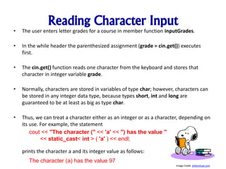 Intro To C++ - Class 13 - Char, Switch, Break, Continue, Logical ...