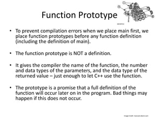 Intro To C++ - Class #19: Functions | PPT
