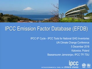 IPCC Emission Factor Database (EFDB)
IPCC 6th Cycle - IPCC Tools for National GHG Inventories
UN Climate Change Conference...
