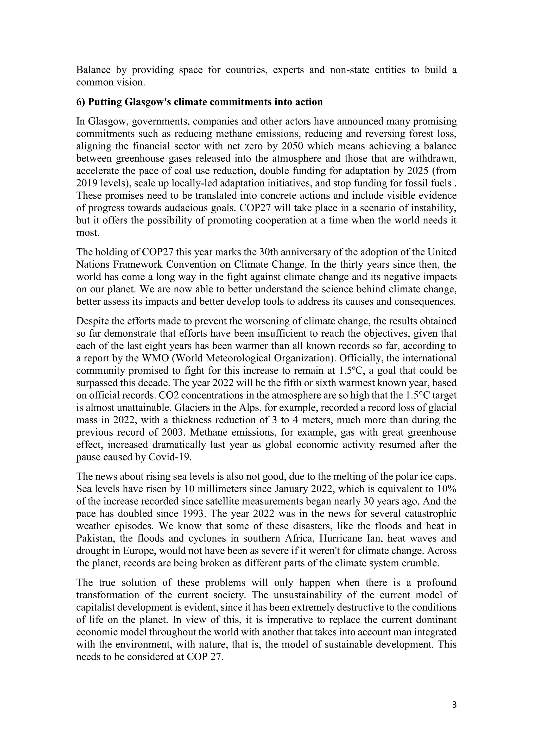 COP 27 AND THE FIGHT AGAINST GLOBAL CLIMATE CHANGE.pdf