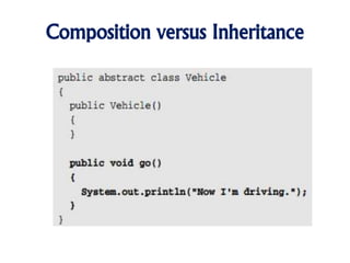 Introduction To Design Patterns Class 4 Composition vs Inheritance | PPTX