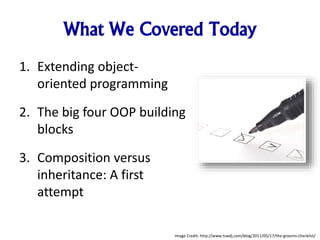 Introduction To Design Patterns Class 4 Composition vs Inheritance | PPTX