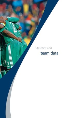 Statistics and
team data
 