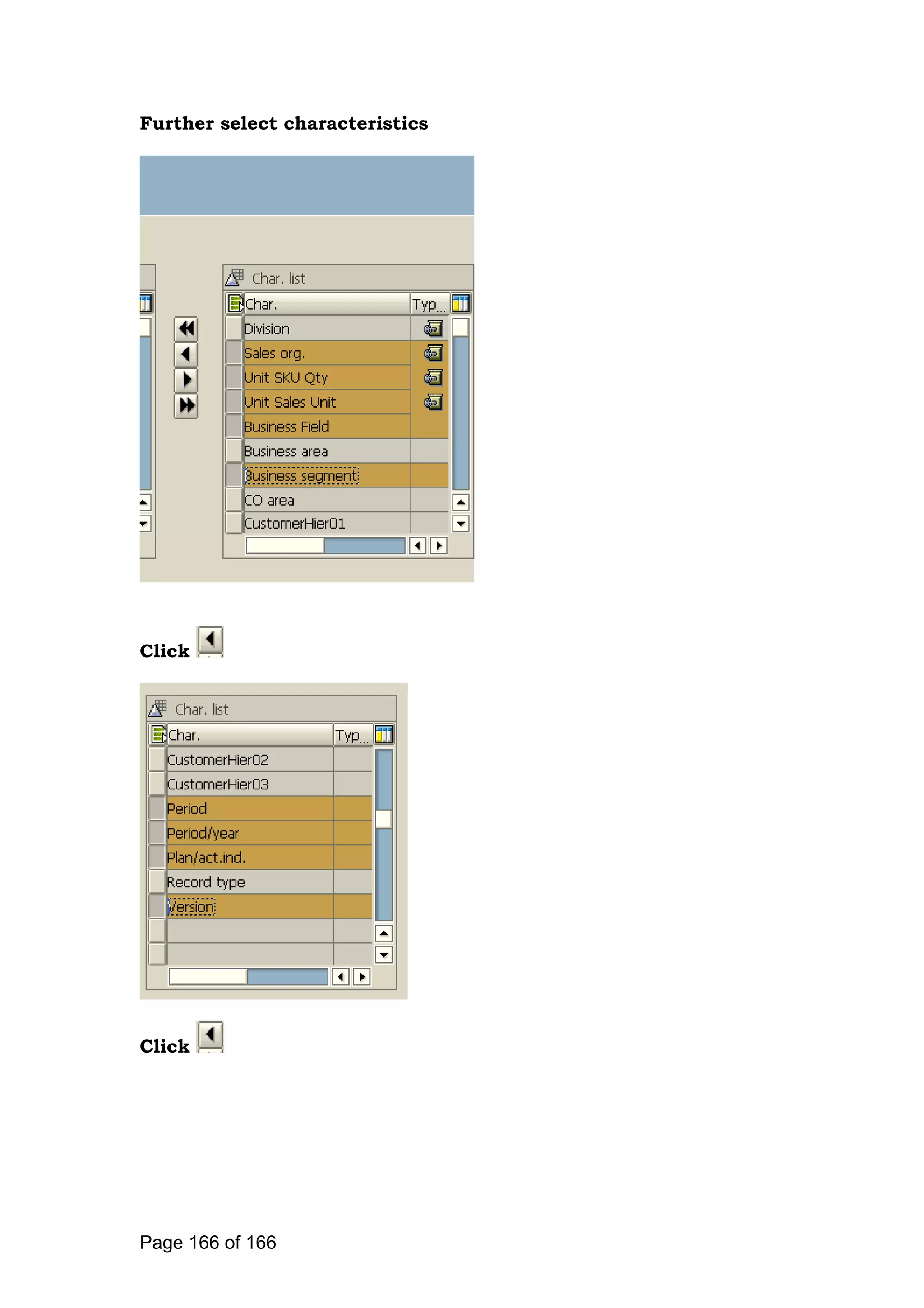 Further select characteristics
Click
Click
Page 166 of 166
 