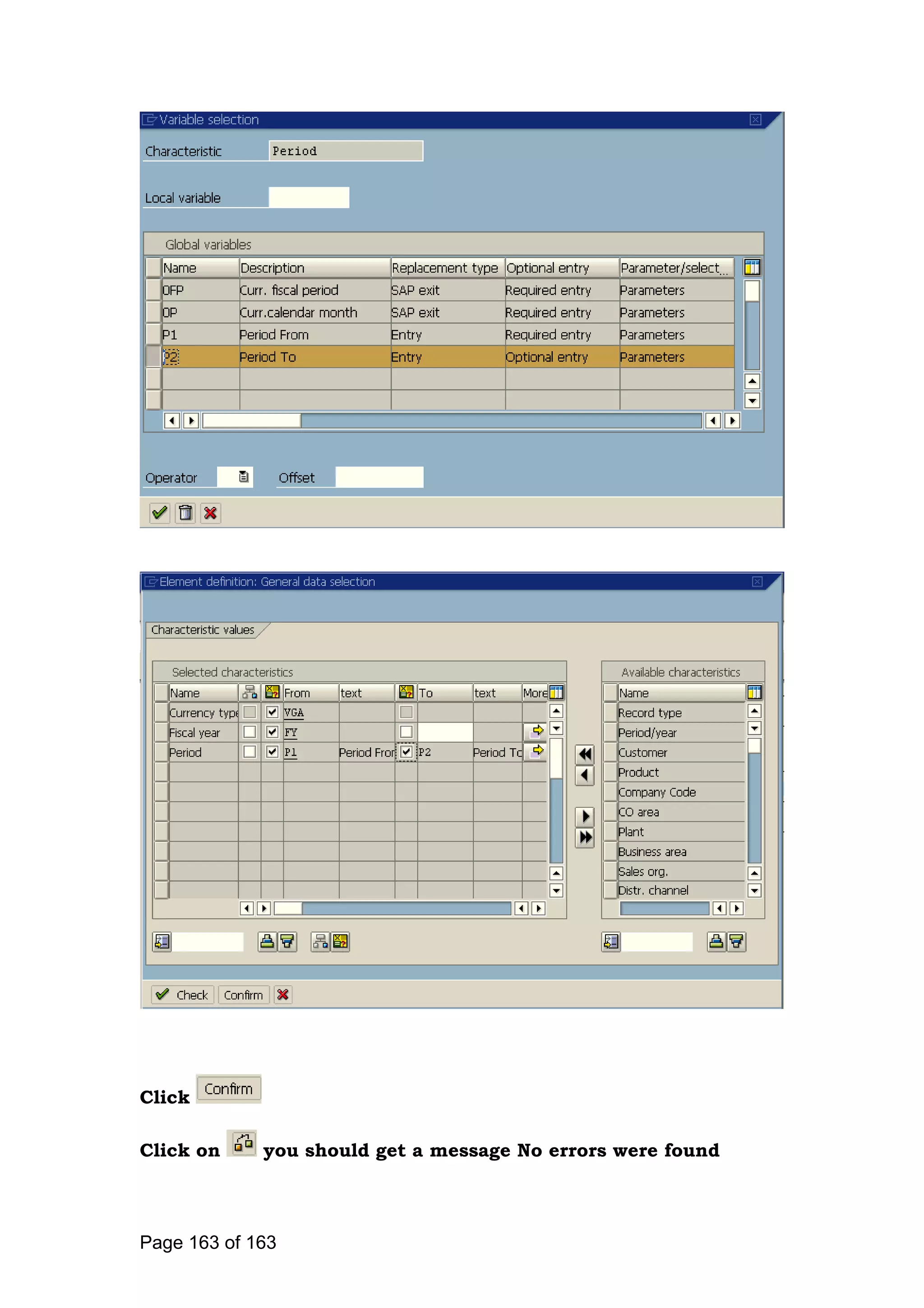 Click
Click on you should get a message No errors were found
Page 163 of 163
 